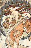 Alfons Mucha - The Arts - Dance