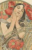 Alfons Mucha - Callendar - August