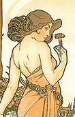 Alfons Mucha - The Flowers - Carnation
