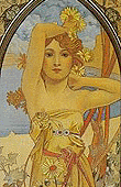 Alfons Mucha - The Times of Day - Morning Awakening