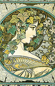 Alfons Mucha - Ivy & Laurel - Ivy