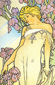 Alfons Mucha - The Flowers - Iris