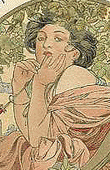 Alfons Mucha - Callendar - July