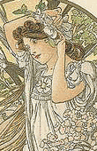 Alfons Mucha - Callendar - June