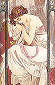 Alfons Mucha - The Times of Day - Night's Repose