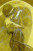 Alfons Mucha - The Four Stars - Northstar - Sketch