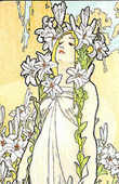 Alfons Mucha - The Flowers - Lily
